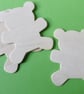 3 x Wooden Plaques   Unfinished 3mm Plywood TEDDY Shape NOT laser cut