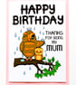 Cute Owl Birthday Card For Mum From Teenage, Infant Daughter, Son - Image 4