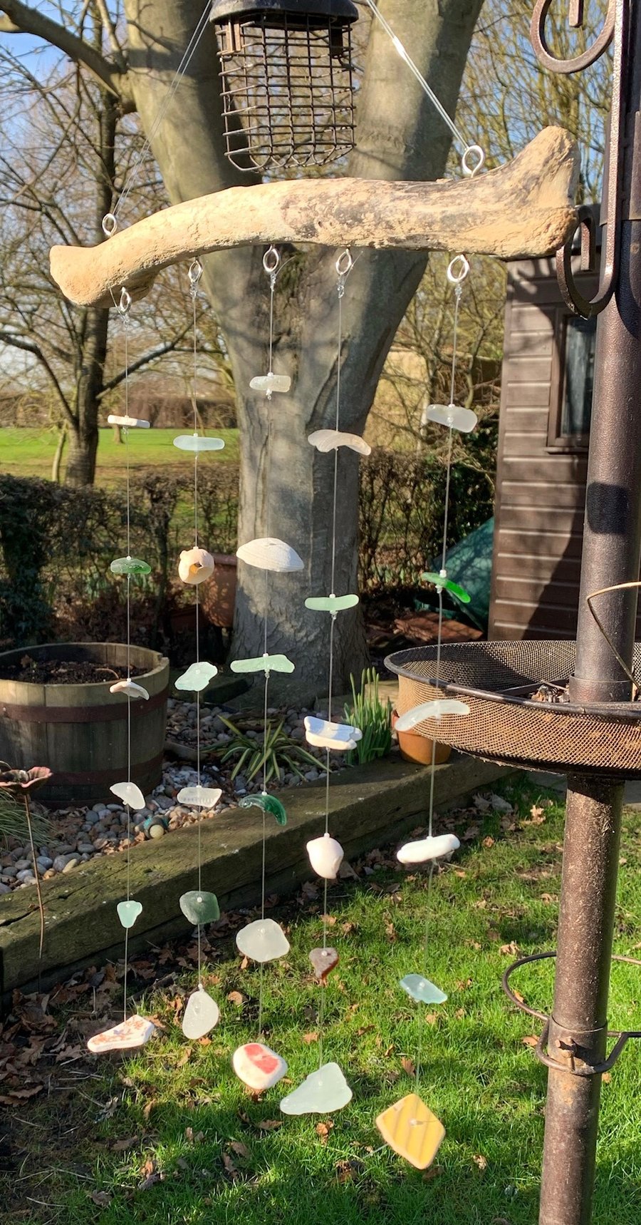 5-string beach-combed materials Suncatcher