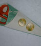 Scissor Holder. Fabric Scissor Case for 3 pairs Scissors. Green Scissors Print - Image 2