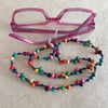 Multicoloured glasses lanyard, spectacle chain
