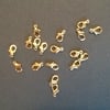 18 x Gold coloured lobster clasps 10mm -Destash