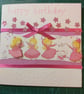 Dancing princesses decoupage birthday card - Image 1