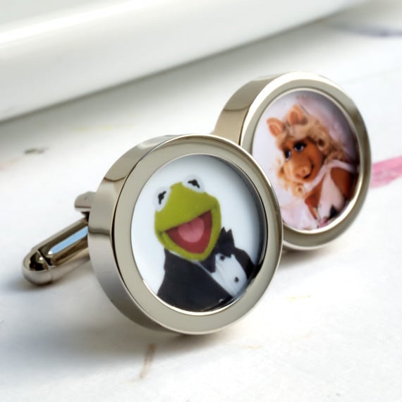 Kermit and Miss Piggy Get Married Cufflinks from the Muppet Show