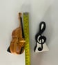 Double Bass and music note salt and pepper set. - Image 3