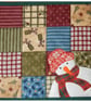 Snowman and patchwork place mat - Image 1