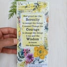 Serenity Prayer, Original Mixed Media Collage,  Nature Wall Art On Wood