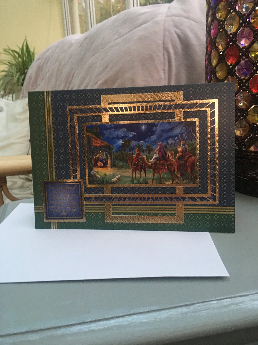 Three kings Nativity luxury christmas card