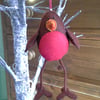 Felt robin decoration