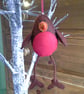 Felt robin decoration