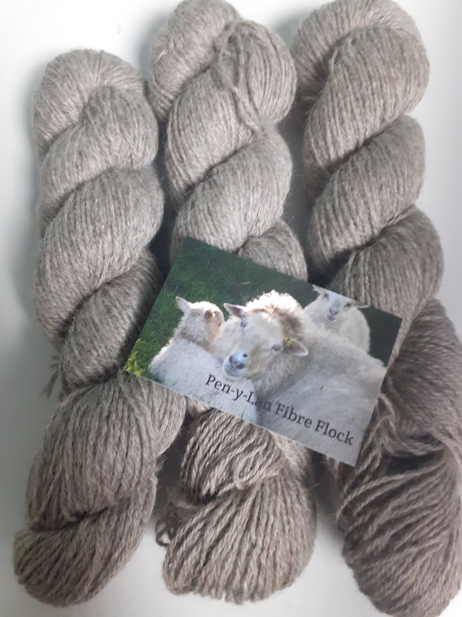 Woollen knitting yarn grown on our farm.