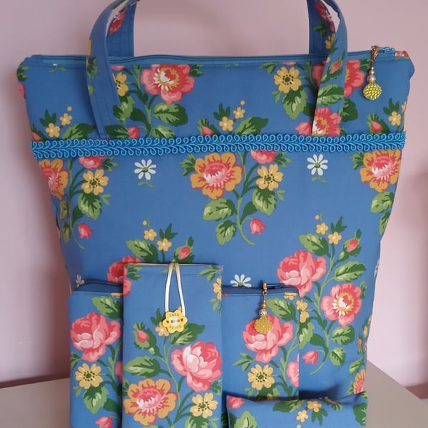 Spring flowers handbag set 129CF