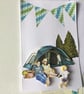 Any occasion card. Decoupage card. Handmade card. Camping theme. Ref 326.  - Image 1
