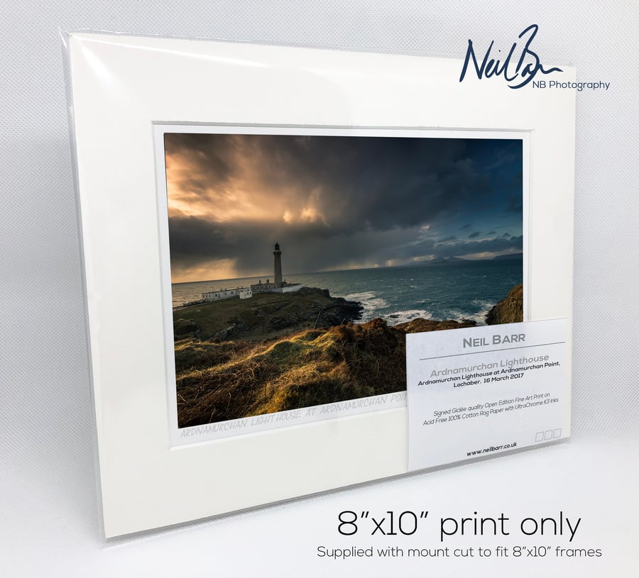Ardnamurchan Lighthouse, Lochaber, Scotland - A5 (10"x8") Unframed Print