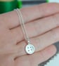 Silver Button Necklace - Sewing Jewellery Gift - Image 3