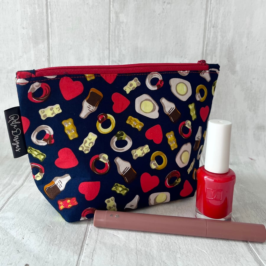 Cosmetics bags, sweeties
