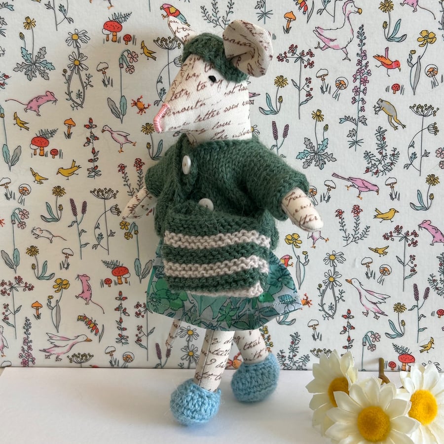Image of Handmade Little Cloth Mouse 