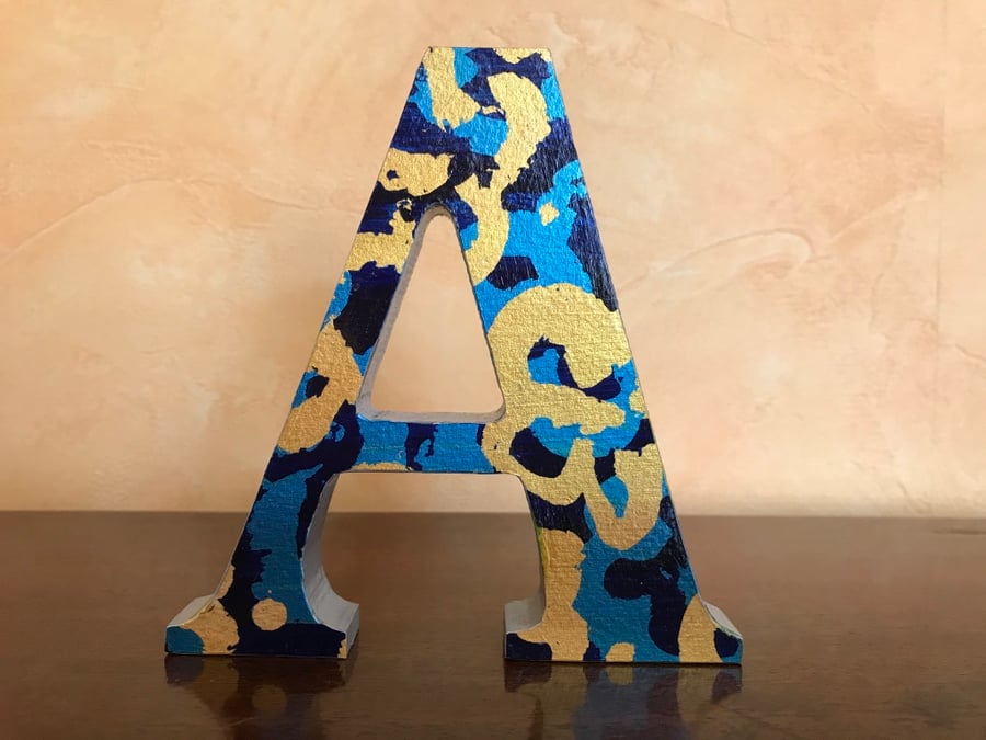 Wooden Letter -Custom Made Decorated Freestanding Wooden Letter