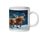 Santa with his Highland cows