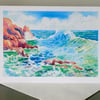 Seascape, Pembrokeshire Coast, Wales Size A5, Blank inside for own message.