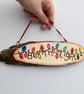 Be the Light. Fairy lights pyrography plaque - Image 2