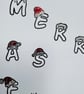 Pack of 3 adult Christmas cards, rude sweary cheeky naughty, hand painted  - Image 6