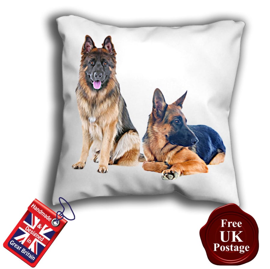 German Shepard Cushion Cover, Alsatian Dog Cover,