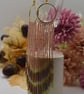 Autumn Festival Beaded Tassel Earrings - Image 3