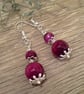 Tigers' s Eye Earrings Silver Plate - Image 7