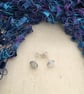 Dainty Faux Opal Stud Earrings - Image 9