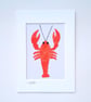 Orange batik 'Lobster' fabric picture - 5x7'' inc mount by CrossParkCrafts - Image 4