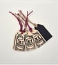 Christmas Top Hat wooden gift tags