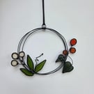 Folk Flower Mini Wreath wall and window beautiful hanging gift