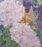 Original Textured Floral Acrylic painting - 20cm x 20cm