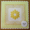 7x7 Flower Card - Get Well Soon - Yellow