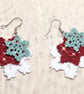 Microcrochet Christmas Earrings - Image 3
