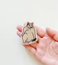 No More Drama Cat– Handmade Original Pet Illusration Fridge Magnet - Image 2