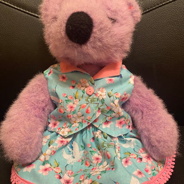 Turquoise Blossom Teddy Outfit