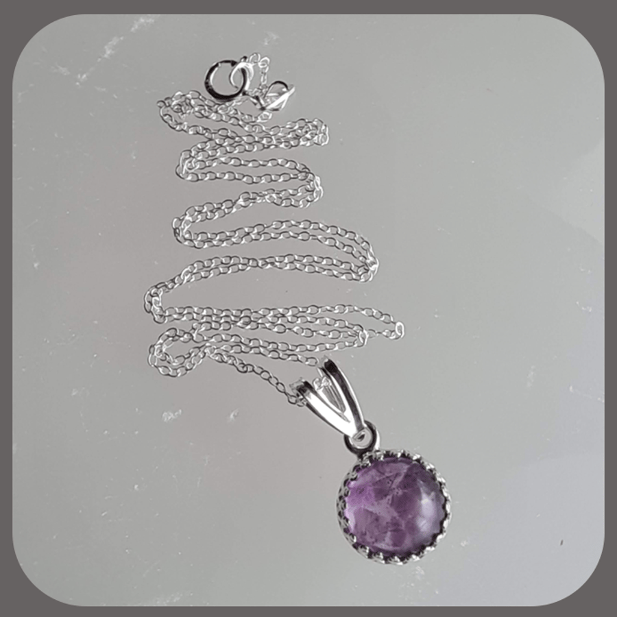 Sterling Silver and Amethyst necklace