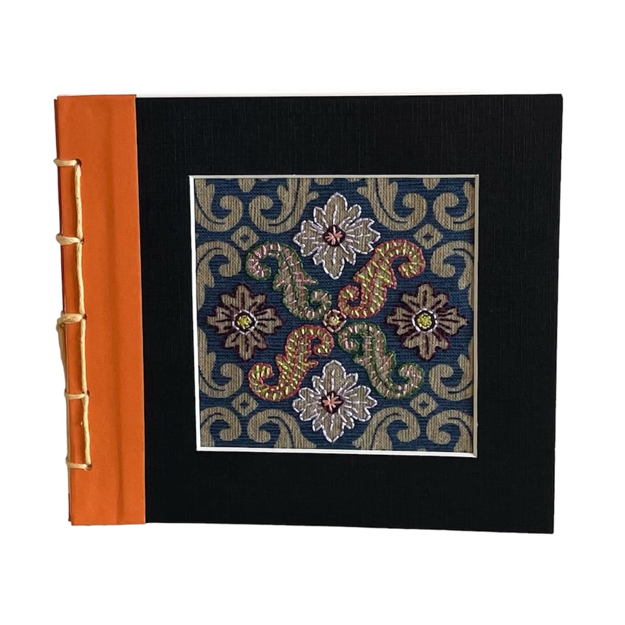 Handmade Notebook with hand embroidered cover 
