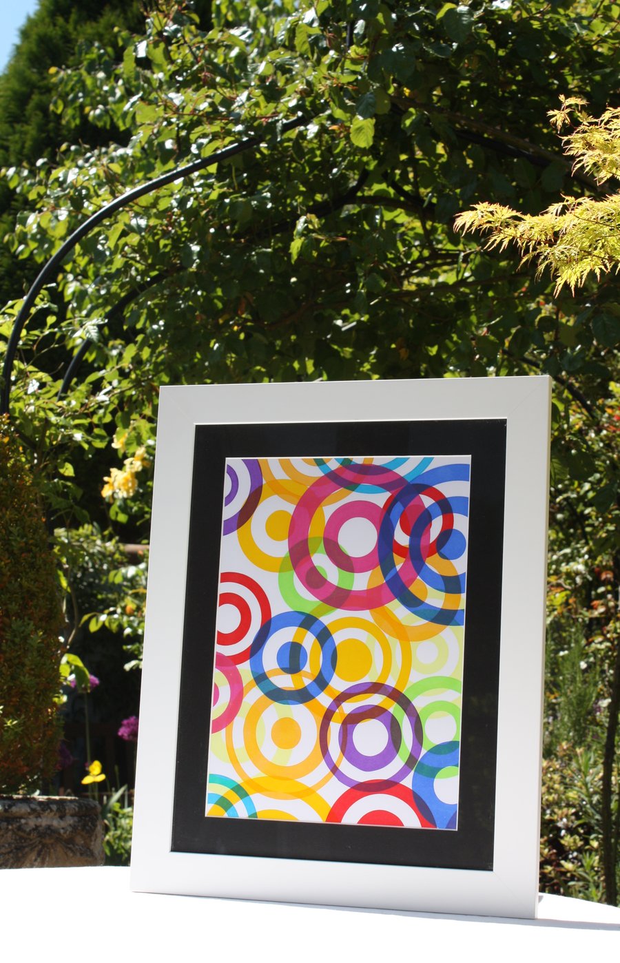 CONCENTRIC CIRCLES SCREEN PRINT