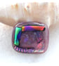 Patchwork Dichroic Fused Glass Brooch 034 Handmade  - Image 4