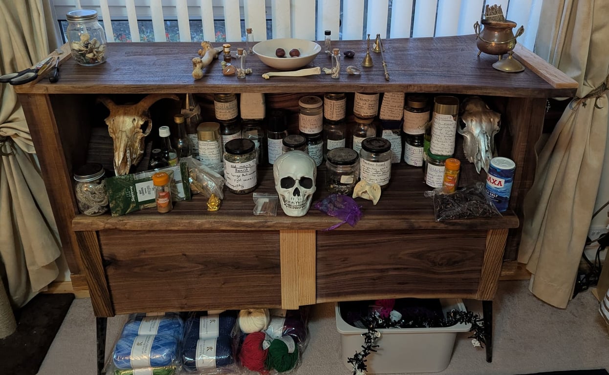 American black walnut cabinet