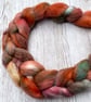 Merino Hand Dyed Spinning Fibre Autumn Dawn 100g - Image 4