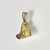 Special Order for Lynda - 'Golden Hare' - Handmade Brooch