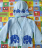 Baby Knitting Pattern for Jacket and matching Hat with Elephants.  Digital - Image 3