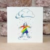 Rainbow Blank Ecofriendly Card