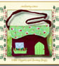 Red and Green Mouse or Bunny Cottage Over the Shoulder Bag - Image 3