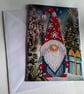 Christmas card. Gonk. Christmas. Ref 466