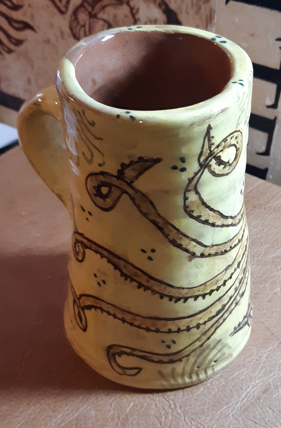 Earthenware Octopus Tankard